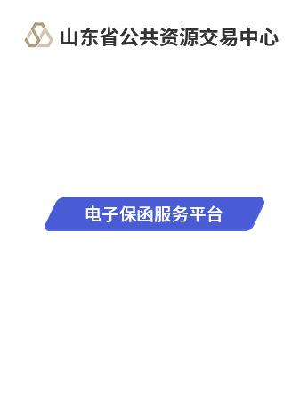 山东省公共资源交易电子保函服务平台